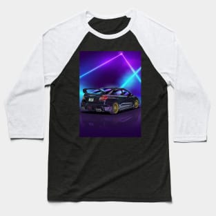 Subaru Impreza WRX STi Evo Eye Neonwave Baseball T-Shirt